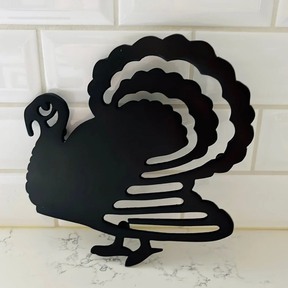 Crate&Barrel Bronze Turkey Trivet